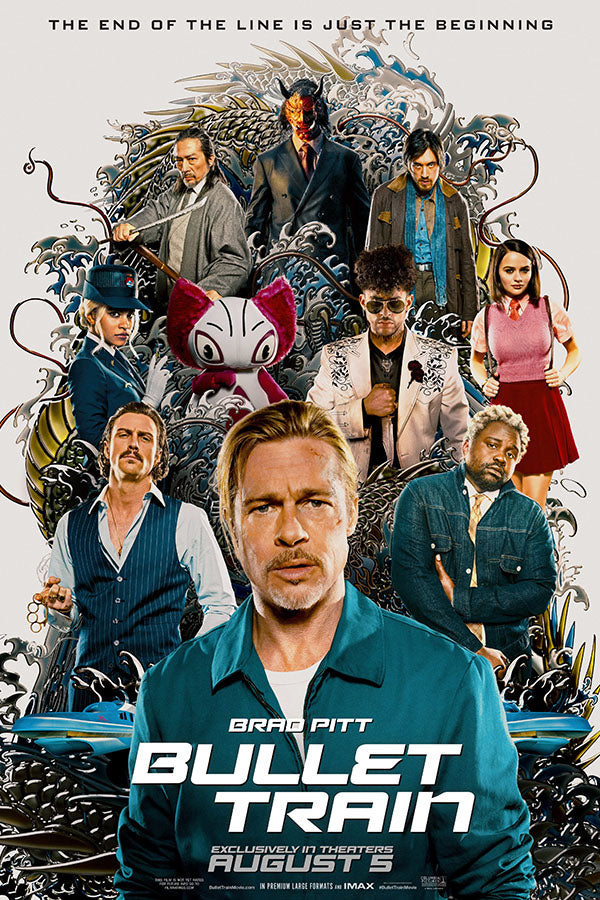 Poster Trem-Bala - Bullet Train - Brad Pitt - Filmes - Pôster sem moldura