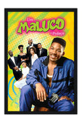 Poster Um Maluco no Pedaço - The Fresh Prince of Bel-Air - Will Smith - Séries - Moldura preta