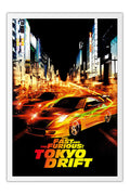 Poster Velozes e Furiosos Desafio em Toquio Tokyo Drift Carros - Filmes - Moldura branca