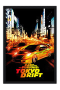 Poster Velozes e Furiosos Desafio em Toquio Tokyo Drift Carros - Filmes - Moldura preta