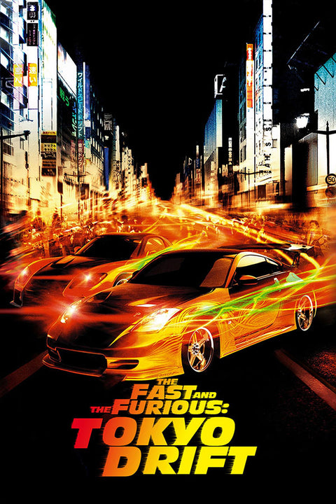 Poster Velozes e Furiosos Desafio em Toquio Tokyo Drift Carros - Filmes - Pôster sem moldura