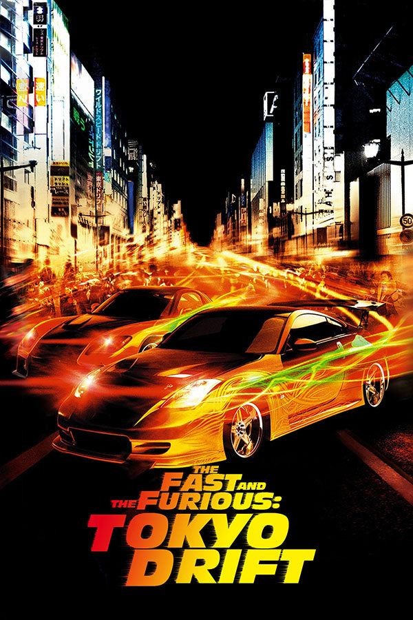 Poster Velozes e Furiosos Desafio em Toquio Tokyo Drift Carros - Filmes - Pôster sem moldura