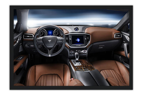 Poster Maserati Ghibli Interior - Carros