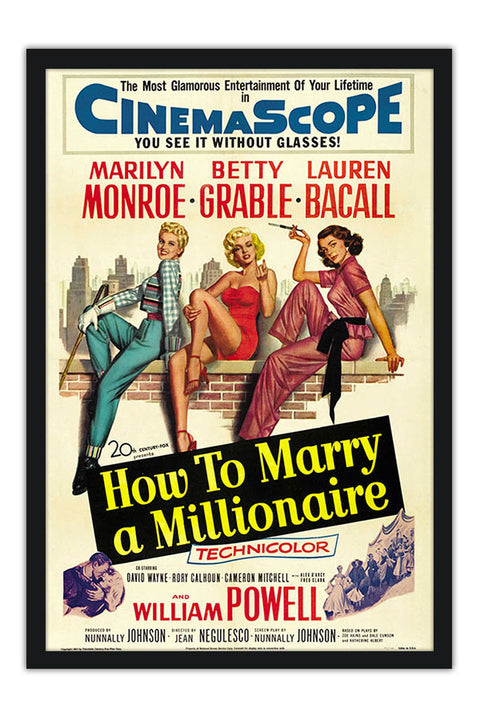 Poster How to Marry a Millionaire - Marilyn Monroe - Clássico - Filmes