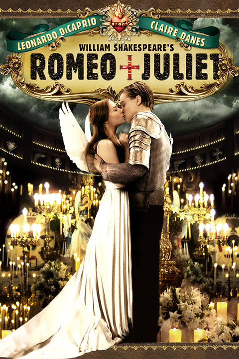 Poster Romeu e Julieta - William Shakespeare - Leonardo Di Caprio - Filmes