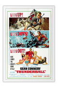 Poster 007 Contra a Chantagem Atômica Thunderball James Bond - Clássico - Filmes - Moldura branca