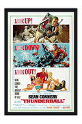 Poster 007 Contra a Chantagem Atômica Thunderball James Bond - Clássico - Filmes - Moldura preta