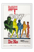 Poster 007 Contra o Satanico Dr no James Bond - Clássico - Vintage - Filmes - Moldura branca