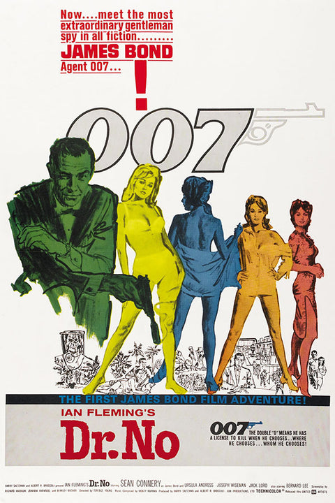 Poster 007 Contra o Satanico Dr no James Bond - Clássico - Vintage - Filmes - Pôster sem moldura