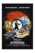Poster 007 Marcado para a Morte the Living Daylights James Bond - Filmes - Moldura preta