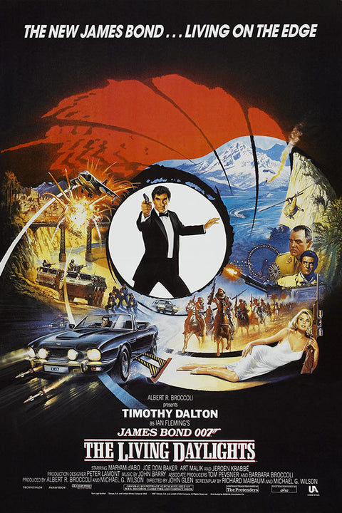 Poster 007 Marcado para a Morte the Living Daylights James Bond - Filmes - Pôster sem moldura