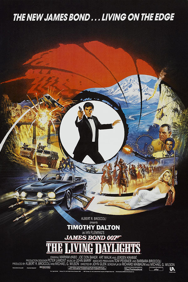 Poster 007 Marcado para a Morte the Living Daylights James Bond - Filmes - Pôster sem moldura