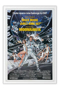 Poster 007 Moonraker James Bond - Clássico - Filmes - Moldura branca