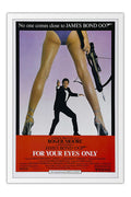 Poster 007 Somente para Seus Olhos for Your Eyes Only James Bond - Filmes - Moldura branca