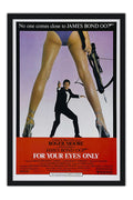 Poster 007 Somente para Seus Olhos for Your Eyes Only James Bond - Filmes - Moldura preta