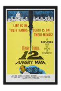 Poster 12 Homens e uma Sentença - 12 Angry Men - Clássico - Vintage - Filmes - Moldura preta