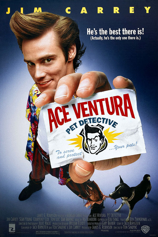Poster Ace Ventura um Detetive Diferente Jim Carrey - Comédia - Filmes - Pôster sem moldura
