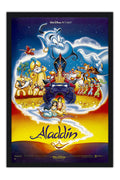 Poster Aladdin - Disney - Clássico - Animação - Filmes - Moldura preta