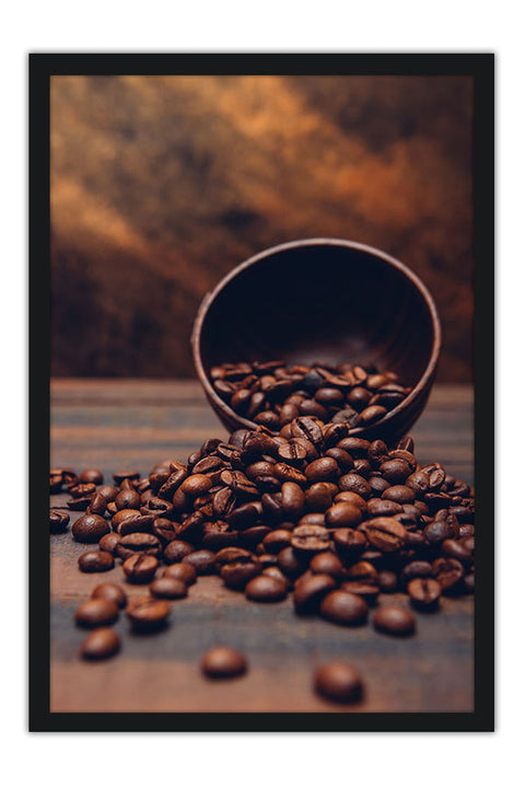 Poster Culinária - Grãos de Café - Cozinhar - Chef - Cozinha - Comida