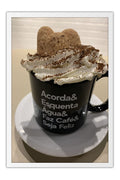 Poster Xicara de Café - Chef - Cozinha - Caneca - Frases - Comida