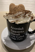 Poster Xicara de Café - Chef - Cozinha - Caneca - Frases - Comida