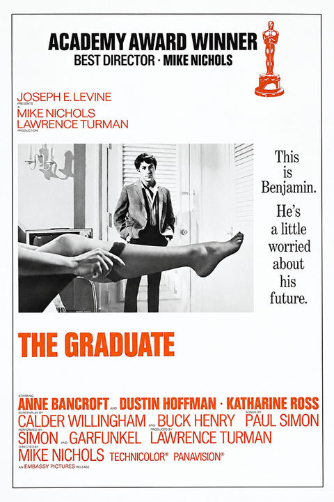 Poster A Primeira Noite de um Homem the Graduate - Clássico - Cult - Filmes - Pôster sem moldura