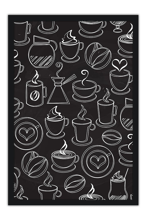 Poster Culinária - Cozinhar - Chef - Cozinha - Padrões - Comida