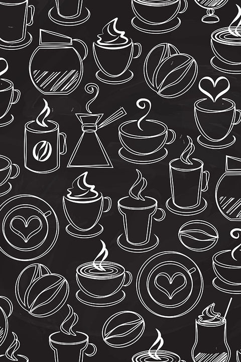 Poster Culinária - Cozinhar - Chef - Cozinha - Padrões - Comida