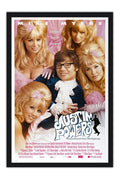 Poster Austin Powers um Agente Nada Discreto Mike Myers - Cult - Filmes - Moldura preta