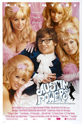 Poster Austin Powers um Agente Nada Discreto Mike Myers - Cult - Filmes - Pôster sem moldura