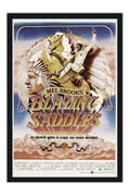 Poster Banze no Oeste Blazing Saddles - Vintage - Cult - Filmes - Moldura preta