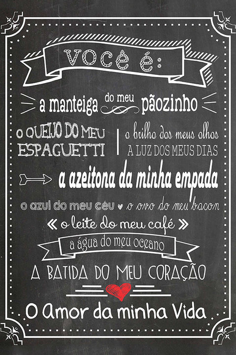 Poster Você é: - Culinária - Cozinhar - Chef - Cozinha - Frases - Comida