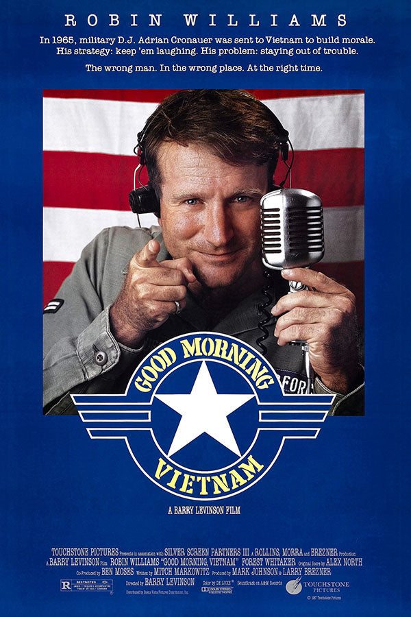 Poster Bom Dia Vietnã Good Morning Vietnam Robin Williams - Filmes - Pôster sem moldura