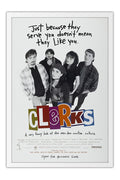 Poster Clerks o Balconista Kevin Smith - Cult - Filmes - Moldura branca