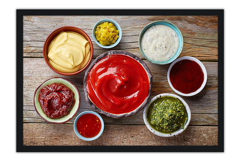 Poster Molhos - Culinária - Cozinhar - Chef - Cozinha - Comida