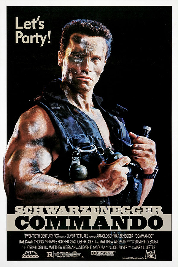 Poster Comando para Matar - Commando - Arnold Schwarzenegger - Clássico - Filmes - Pôster sem moldura