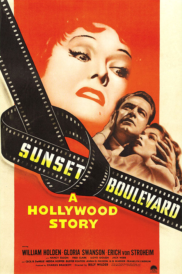 Poster Crepusculo dos Deuses Sunset Boulevard - Cinema - Clássico - Vintage - Filmes - Pôster sem moldura