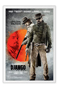Poster Django Livre Django Unchained Tarantino - Filmes - Moldura branca