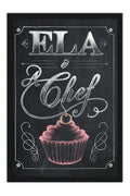 Poster Ela é Chef - Culinária - Chef - Cozinha - Frases - Comida