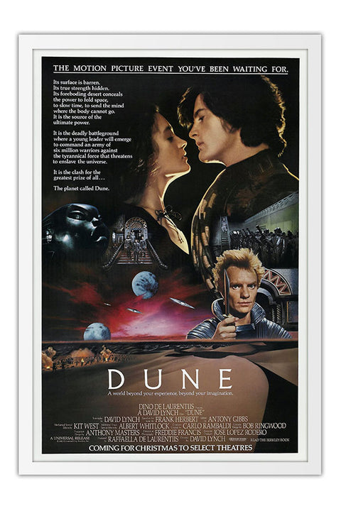 Poster Duna Dune 1984 David Lynch - Cult - Filmes - Moldura branca