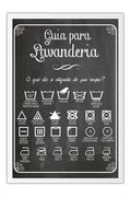 Poster Guia para Lavanderia - Informativo - Utilidades - Frases
