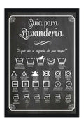 Poster Guia para Lavanderia - Informativo - Utilidades - Frases