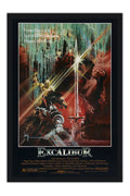 Poster Excalibur Fantasia Medieval - Clássico - Vintage - Filmes - Moldura preta