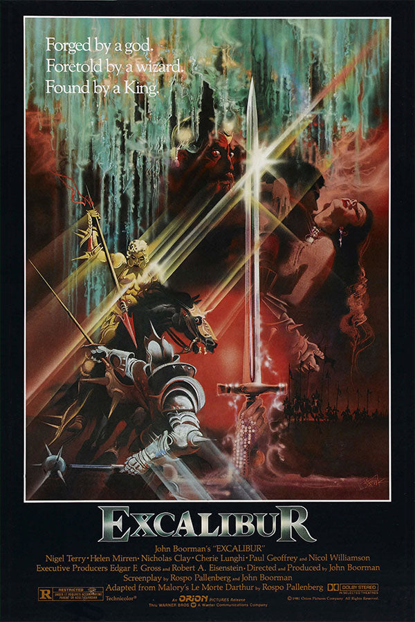 Poster Excalibur Fantasia Medieval - Clássico - Vintage - Filmes - Pôster sem moldura