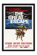 Poster Fugindo do Inferno the Great Escape - Clássico - Filmes - Moldura preta