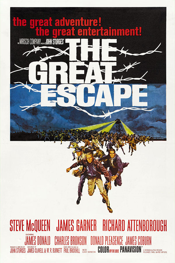Poster Fugindo do Inferno the Great Escape - Clássico - Filmes - Pôster sem moldura