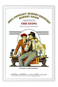 Poster Golpe de Mestre the Sting Paul Newman Robert Redford - Clássico - Filmes - Moldura branca