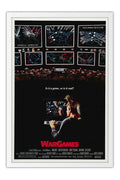 Poster Jogos de Guerra Wargames - Retrô - Cult - Filmes - Moldura branca