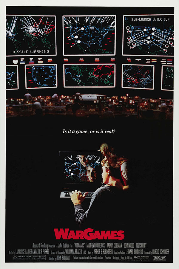 Poster Jogos de Guerra Wargames - Retrô - Cult - Filmes - Pôster sem moldura