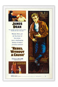 Poster Juventude Transviada Rebel Without a Cause James Dean - Clássico - Filmes - Moldura branca